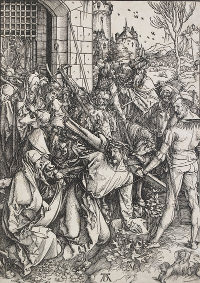 Chrystus niosący krzyż, 1498-1499 autorstwa Albrecht Dürer