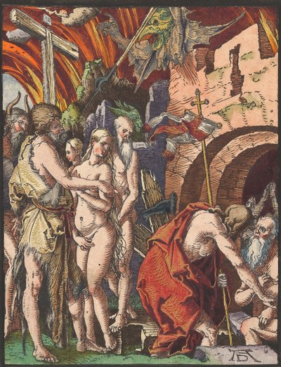 Chrystus w Otchłani, z Małego Drzeworytu Pasja.n.d. autorstwa Albrecht Dürer