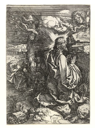 Chrystus w ogrodzie drzew oliwnych, 1515 autorstwa Albrecht Dürer