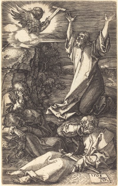 Chrystus na Górze Oliwnej autorstwa Albrecht Dürer