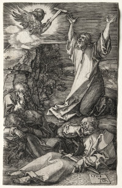 Chrystus na Górze Oliwnej autorstwa Albrecht Dürer
