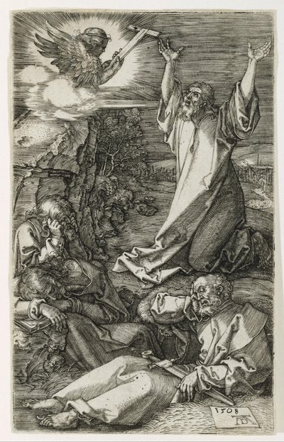 Chrystus na Górze Oliwnej autorstwa Albrecht Dürer