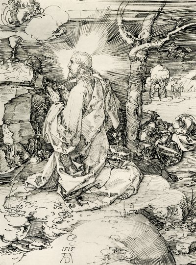 Chrystus na Górze Oliwnej autorstwa Albrecht Dürer