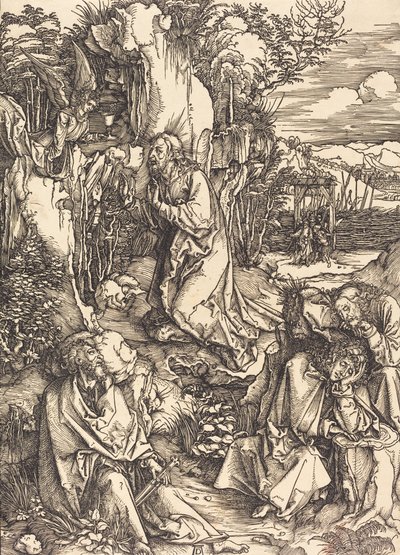 Chrystus na Górze Oliwnej, ok. godz. 14971499. autorstwa Albrecht Dürer
