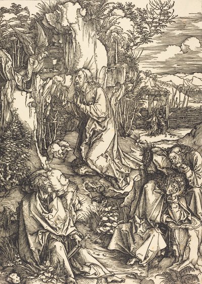 Chrystus na Górze Oliwnej, ok. godz. 14971499. autorstwa Albrecht Dürer
