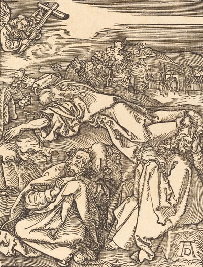 Chrystus na Górze Oliwnej, prawdopodobnie ok. 15091510. autorstwa Albrecht Dürer