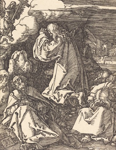 Chrystus na Górze Oliwnej, prawdopodobnie ok. 15091510. autorstwa Albrecht Dürer