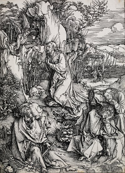 Chrystus na Górze Oliwnej, 1496-1511 autorstwa Albrecht Dürer
