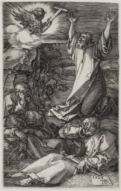 Chrystus na Górze Oliwnej autorstwa Albrecht Dürer