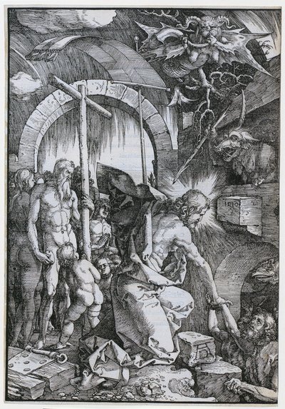 Chrystus w przedpieklu, arkusz 11 z cyklu „Wielka Pasja” autorstwa Albrecht Dürer