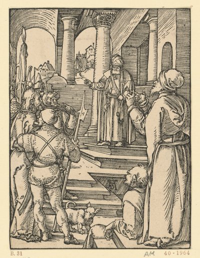 Chrystus przed Piłatem (Mała Pasja) autorstwa Albrecht Dürer