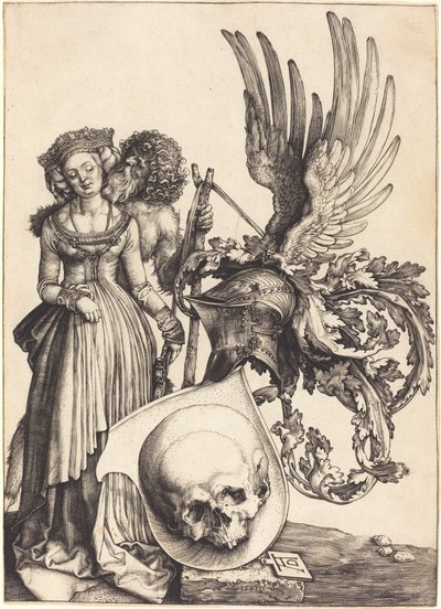 Herb z czaszką autorstwa Albrecht Dürer