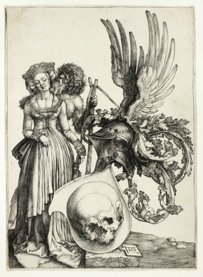 Herb z czaszką autorstwa Albrecht Dürer