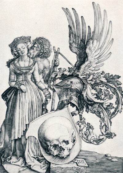 Herb z czaszką, 1503 1906 autorstwa Albrecht Dürer