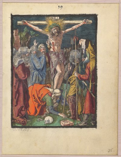 Kreuzigung, aus "Die kleine Holzschnittpassion" autorstwa Albrecht Dürer