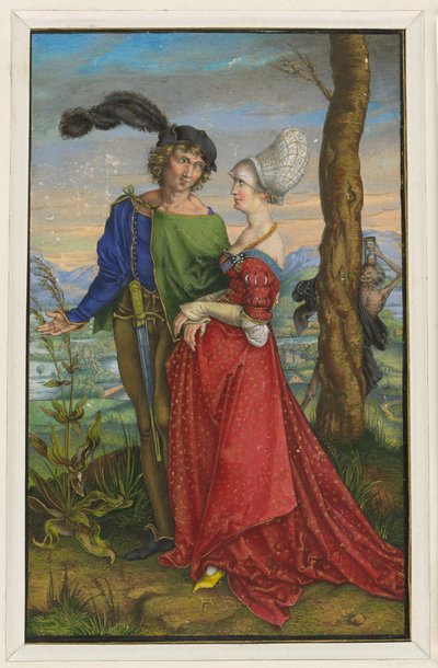 Kochankowie i śmierć autorstwa Albrecht Dürer