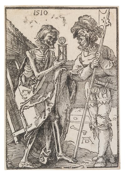 Śmierć i Lansquenet, 1510. autorstwa Albrecht Dürer