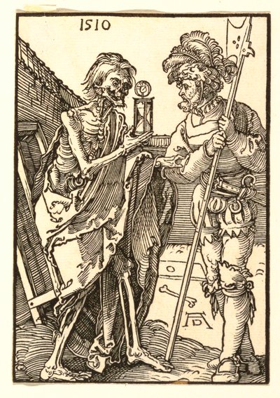 Śmierć i Lansquenet autorstwa Albrecht Dürer