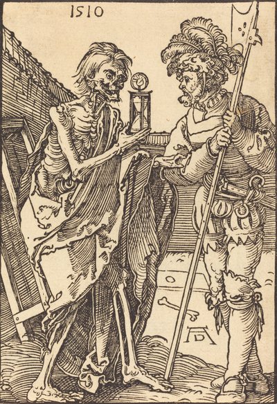 Śmierć i Lansquenet, 1510. autorstwa Albrecht Dürer