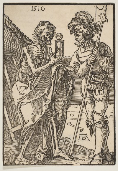 Śmierć i Lansquenet.n.d. autorstwa Albrecht Dürer