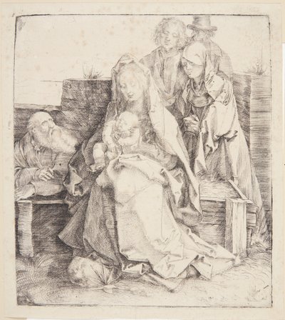 Święta Rodzina, sześć osób autorstwa Albrecht Dürer