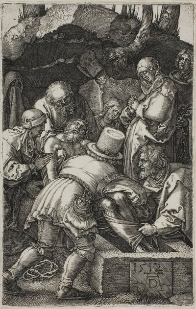 Osadzanie, z Grawerowanej pasji autorstwa Albrecht Dürer