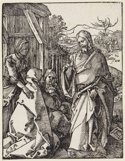 Pożegnanie Chrystusa z matką autorstwa Albrecht Dürer