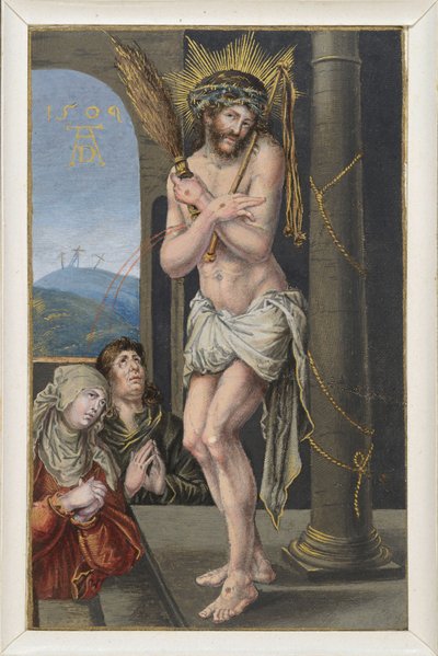 Cierpiący przy kolumnie biczowania autorstwa Albrecht Dürer