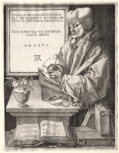 Desiderius Erazm z Rotterdamu, 1526. autorstwa Albrecht Dürer