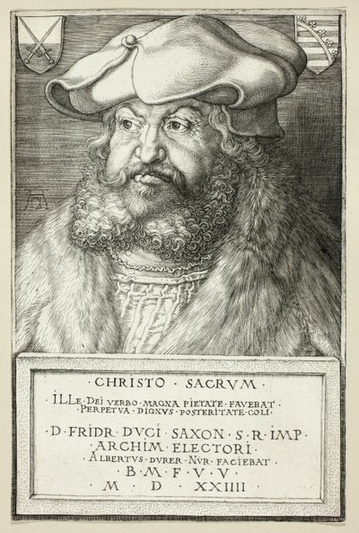 Elektor Saksonii Fryderyk Mądry autorstwa Albrecht Dürer
