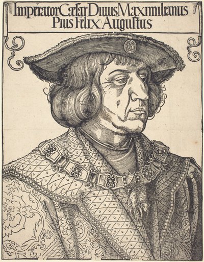 Cesarz Maksymilian I autorstwa Albrecht Dürer
