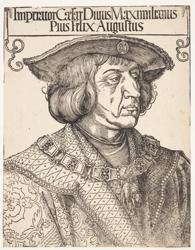 Cesarz Maksymilian I autorstwa Albrecht Dürer