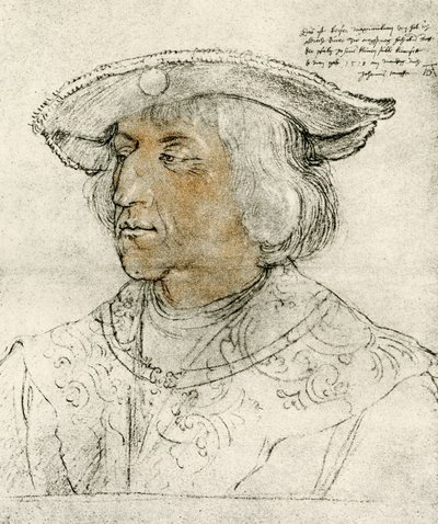 Cesarz Maksymilian I autorstwa Albrecht Dürer