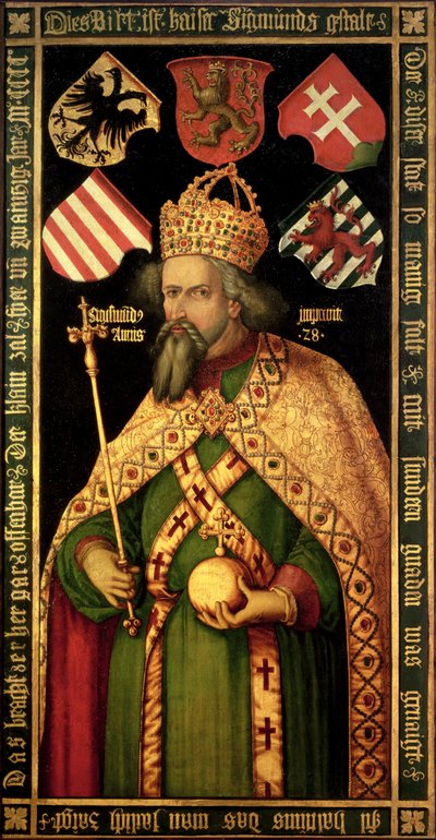 Cesarz Zygmunt, cesarz rzymski, król Węgier i Czech (1368-1437), ok. 1600 autorstwa Albrecht Dürer