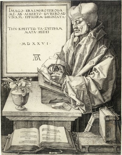Erazm z Rotterdamu (Bartsch 107) autorstwa Albrecht Dürer