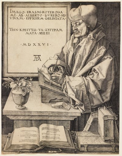 Erazm z Rotterdamu autorstwa Albrecht Dürer