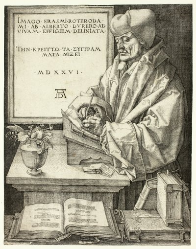 Erazm z Rotterdamu autorstwa Albrecht Dürer