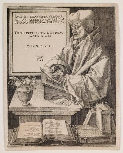 Erazm z Rotterdamu autorstwa Albrecht Dürer
