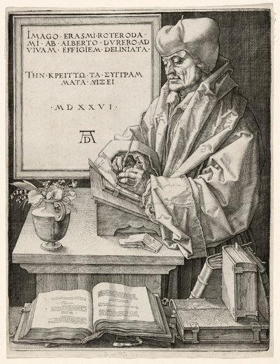 Erazm z Rotterdamu autorstwa Albrecht Dürer
