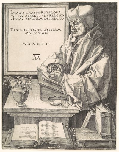 Erazm z Rotterdamu autorstwa Albrecht Dürer