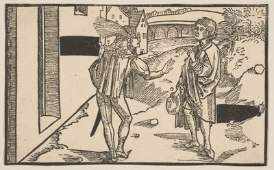 Eunuchus, z Komedii Terence, XIX-wieczny reprint.n.d. autorstwa Albrecht Dürer