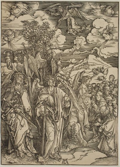 Cztery anioły zatrzymujące wiatry autorstwa Albrecht Dürer