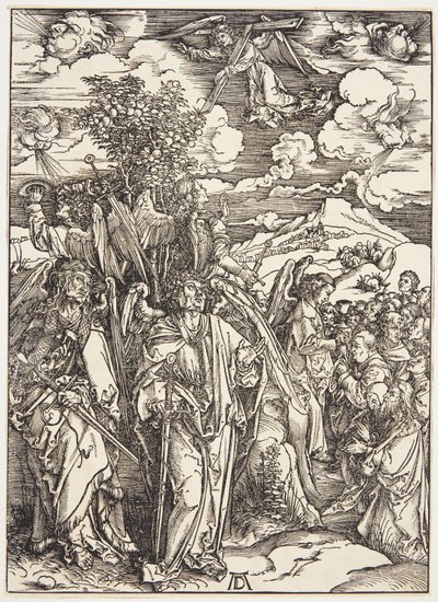 Cztery anioły zatrzymujące wiatry autorstwa Albrecht Dürer