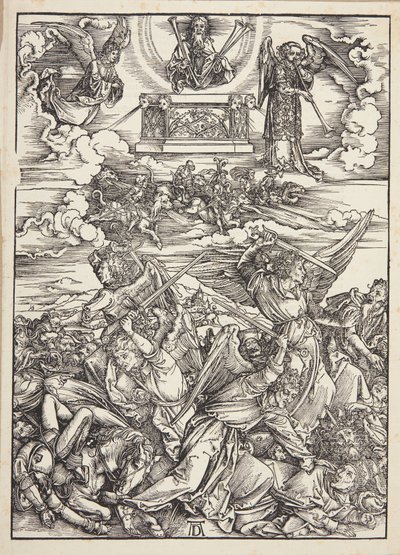Czterech aniołów zemsty Eufratu autorstwa Albrecht Dürer