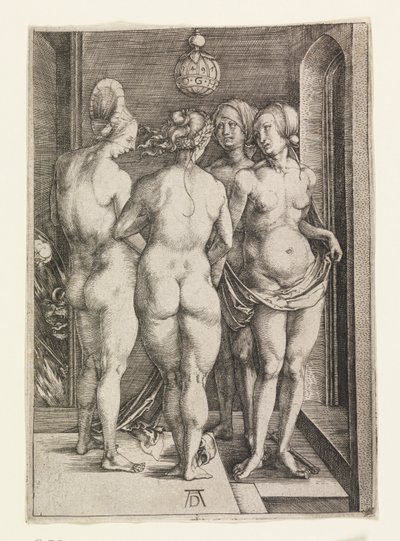 Cztery nagie kobiety (Cztery czarownice) autorstwa Albrecht Dürer