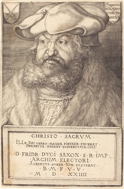 Fryderyk Mądry, Elektor Saksonii autorstwa Albrecht Dürer