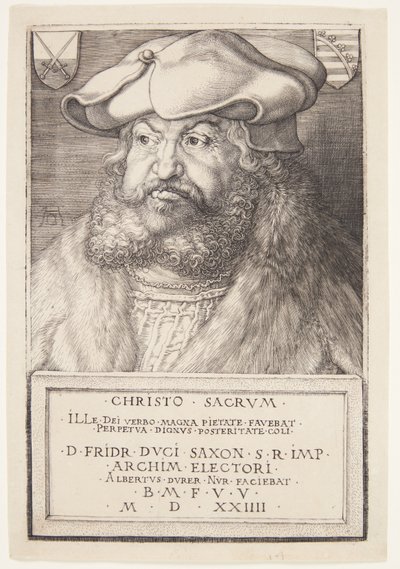 Fryderyk Mądry, Elektor Saksonii autorstwa Albrecht Dürer