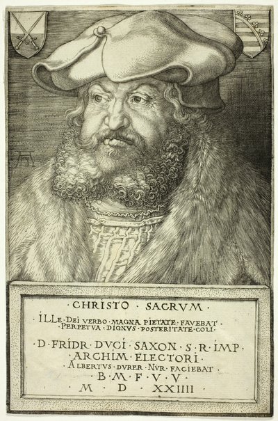 Fryderyk Mądry, Elektor Saksonii autorstwa Albrecht Dürer