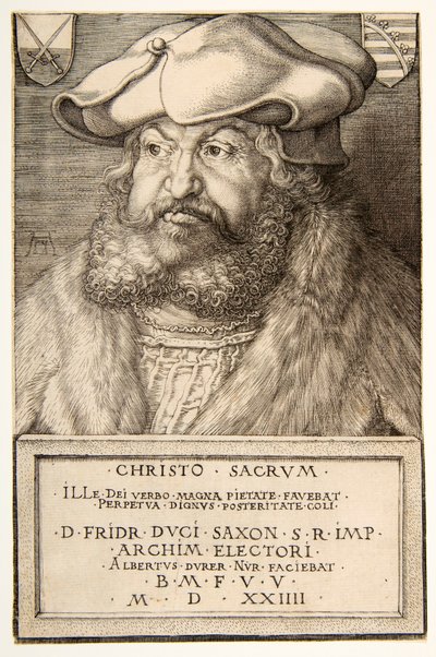 Fryderyk Mądry, Elektor Saksonii, wyd. 1524. autorstwa Albrecht Dürer