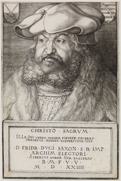 Fryderyk Mądry, elektor Saksonii autorstwa Albrecht Dürer